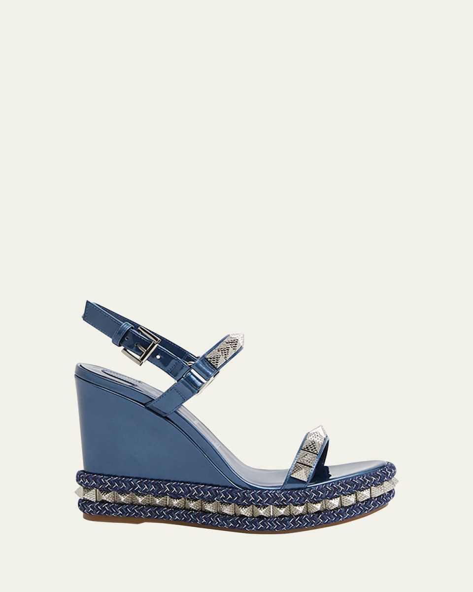 Pyraclou Patent Spike Red Sole Wedge Sandals